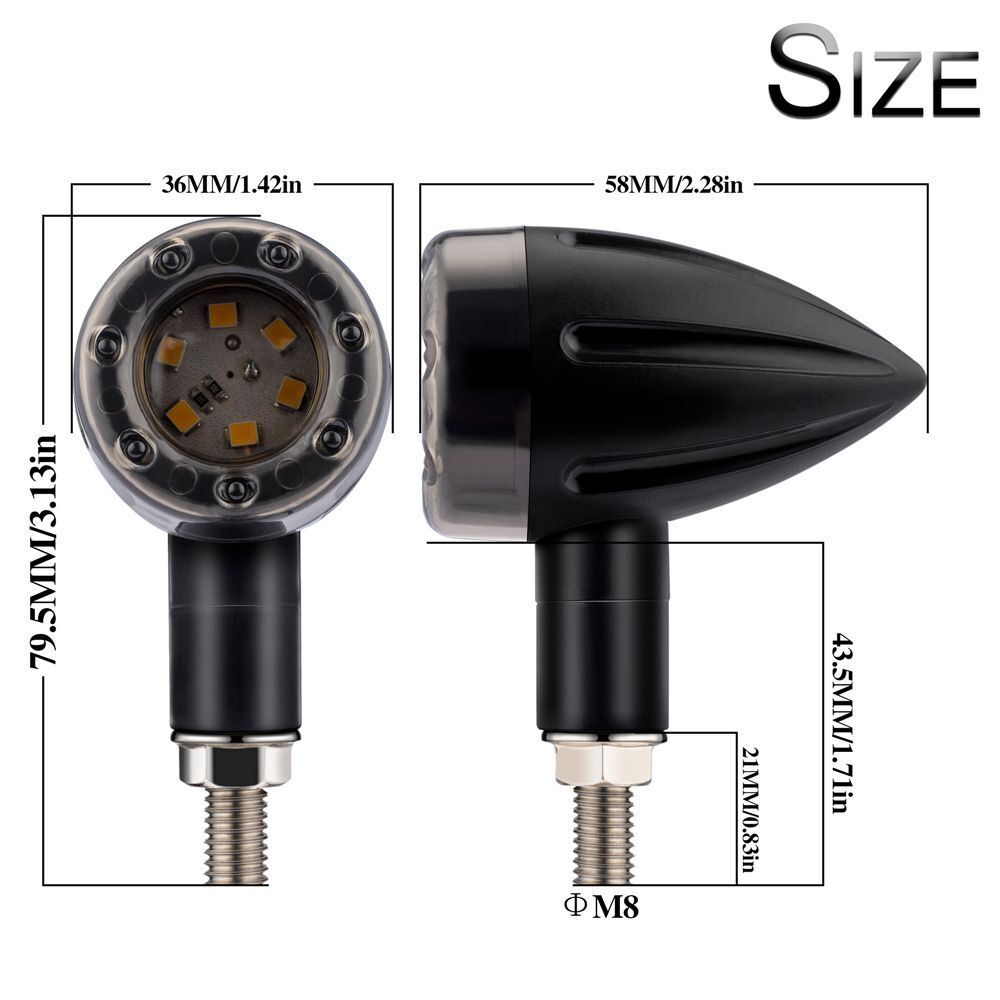 Blinker Light Turn Signal Motorcycle Lamp Motorcycle Indicator Light