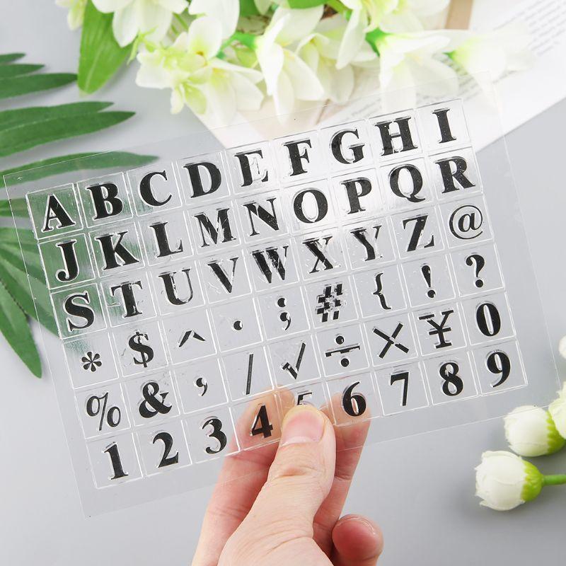Letters Numbers Silicone Clear Seal Stamp DIY Scrapbooking Embossing Photo Album