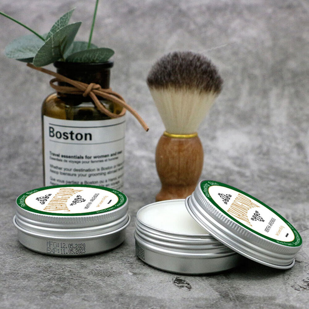 60g Mint Scented Men s Shaving Soap Aluminum Boxed Foam Rich Gentle Not Sti