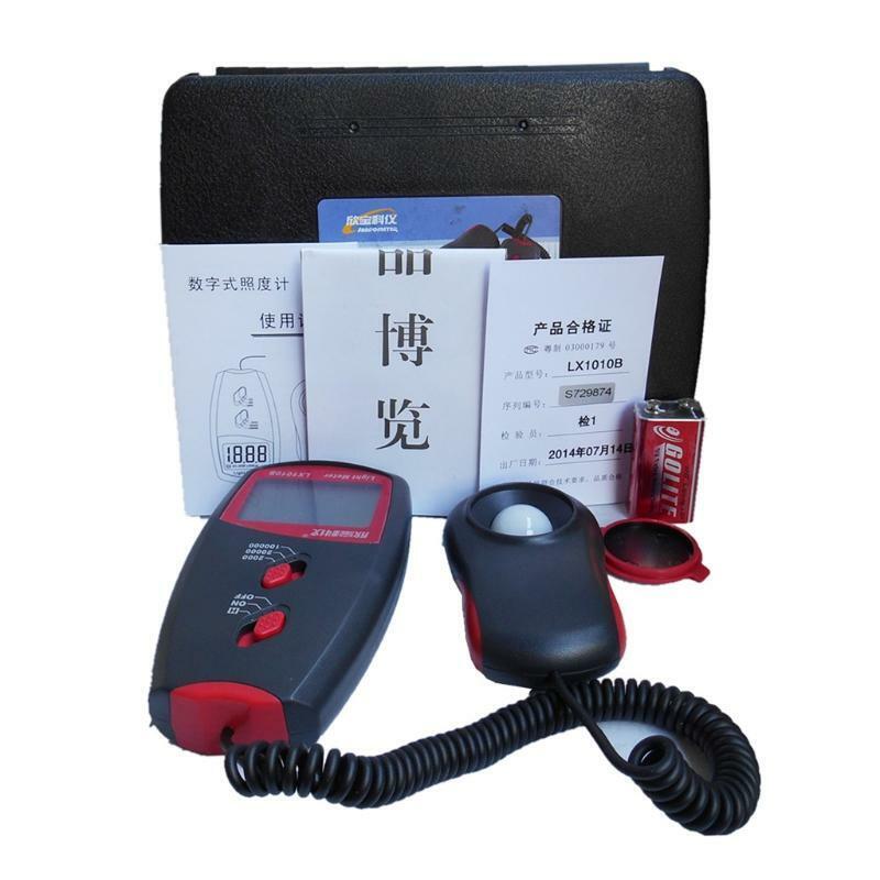 Digital Illuminance/Light Meter Photometer 0 - 100,000 Lux Luxmeter Max Read1999