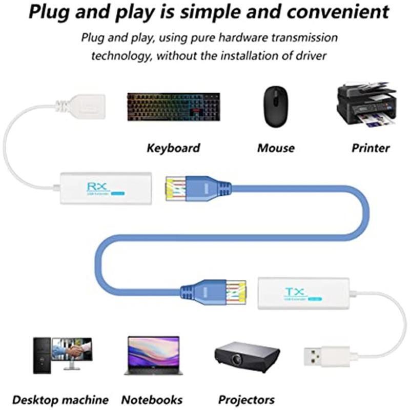 USB 2.0 to RJ45 LAN Extension Adapter USB2.0 Converter Extension Adapter for PC