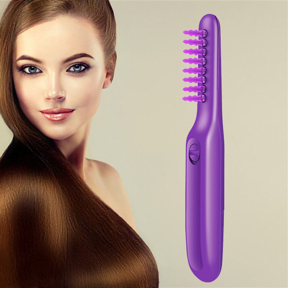 Anti-Knot Electric Comb Gear Rotating Hair Comb Hairdressing Styling Brush