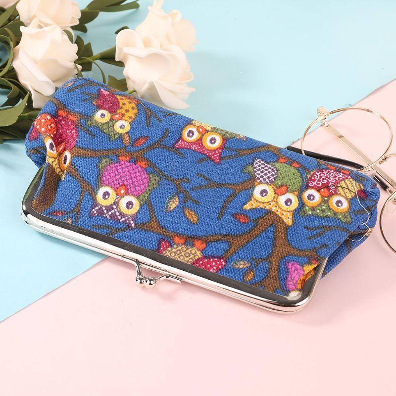 European Style Women Lovely Owl Hasp Purse Lady Wallet Clutch Bag