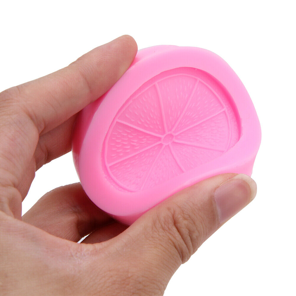 New Silicone Lemon Slices Fruit Mold Chocolate Fondant Cake Mould Decor Too