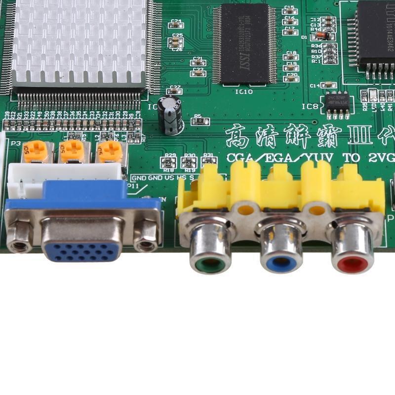 Arcade Game RGB CGA EGA YUV to VGA Video Converter Board 2 VGA Output Game