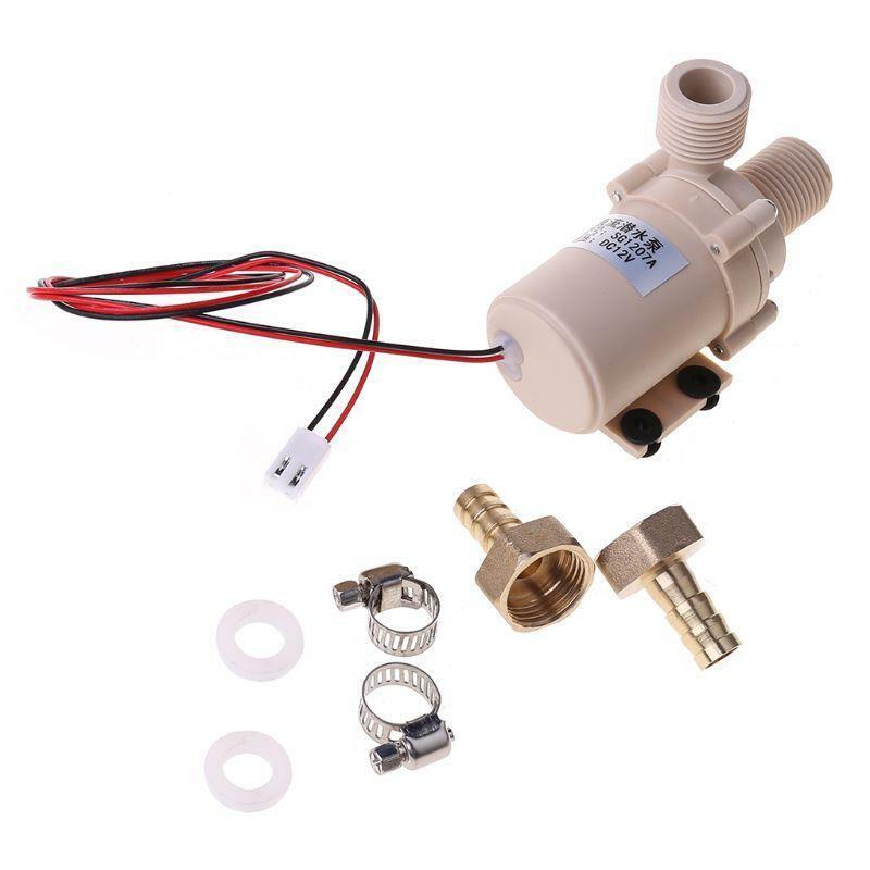 12V Solar Submersible Hot Water Pump Circulation 212° F Brushless Motor High