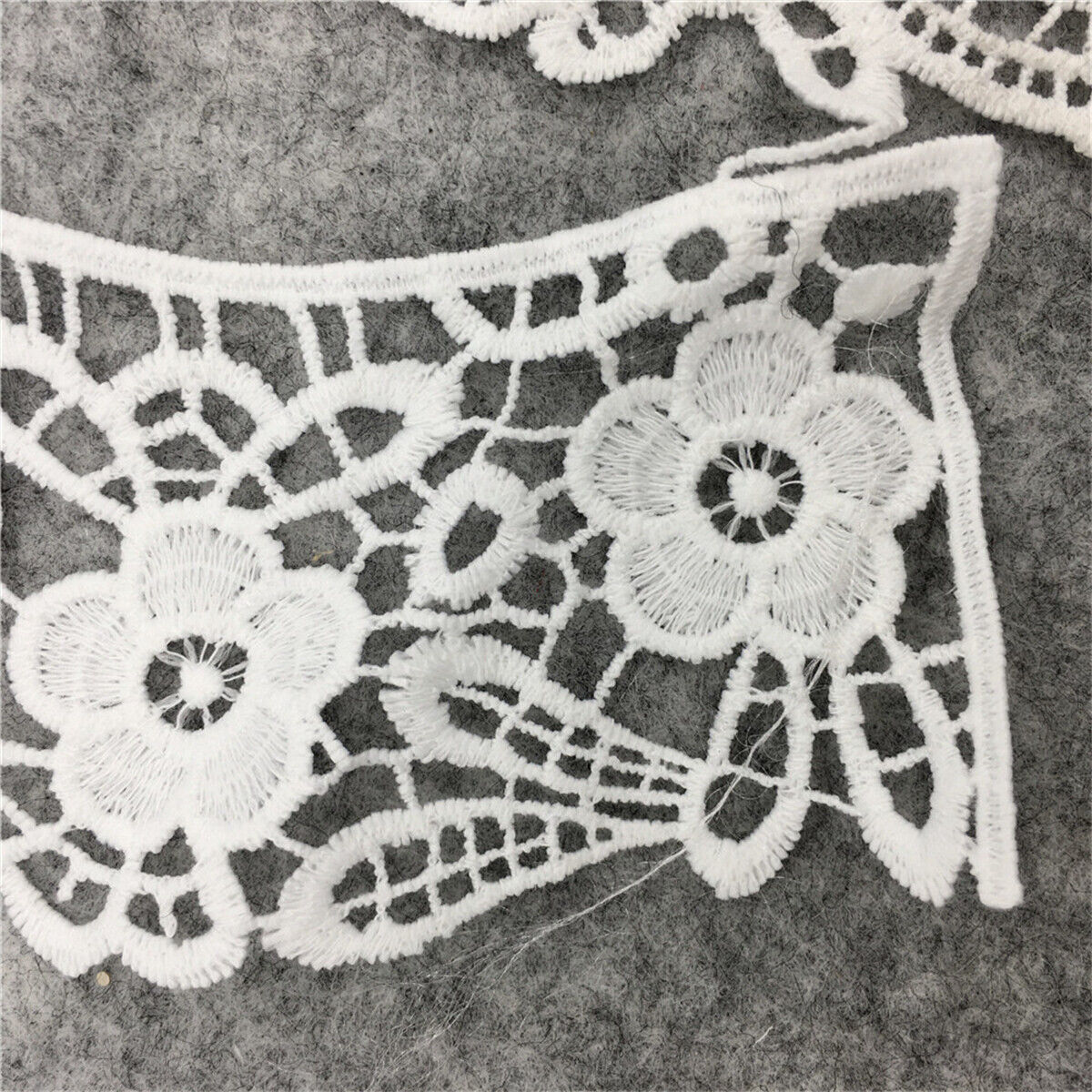 Hollow Lace Collar Trim Neckline Embroidered Applique Wedding Dress DIY Sewing