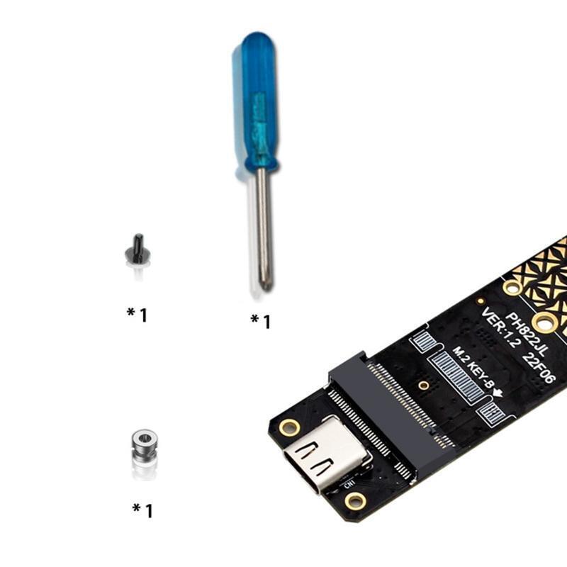 JMS580 Controller NGFF M.2 B-key SSD to USB3.1 TYPE-C  10Gb Adapter Converter