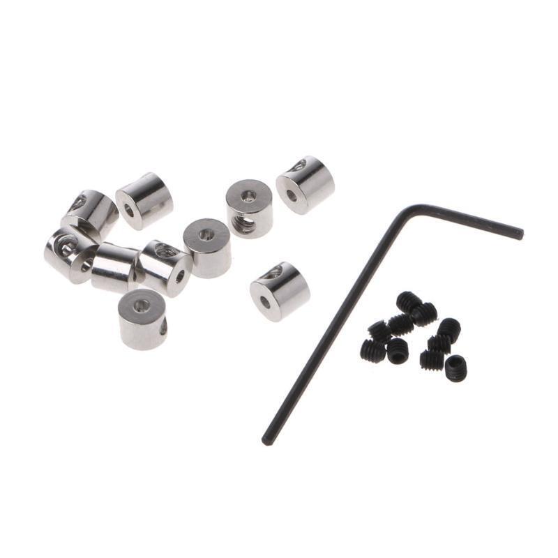 10 Pcs Pin Keepers Pin Safe Locks Pin Backs Clasp Locking Pin with Wrench Tools