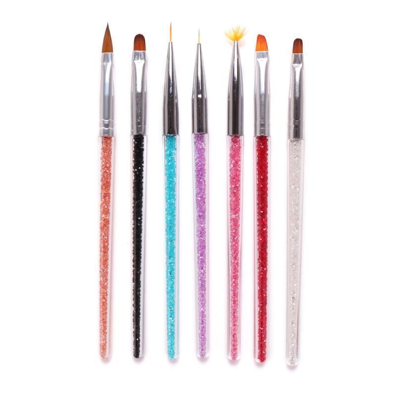 Flat Tip Pen Acrylic UV GEL Extension Builder Painting Pattern DIY Design Draw