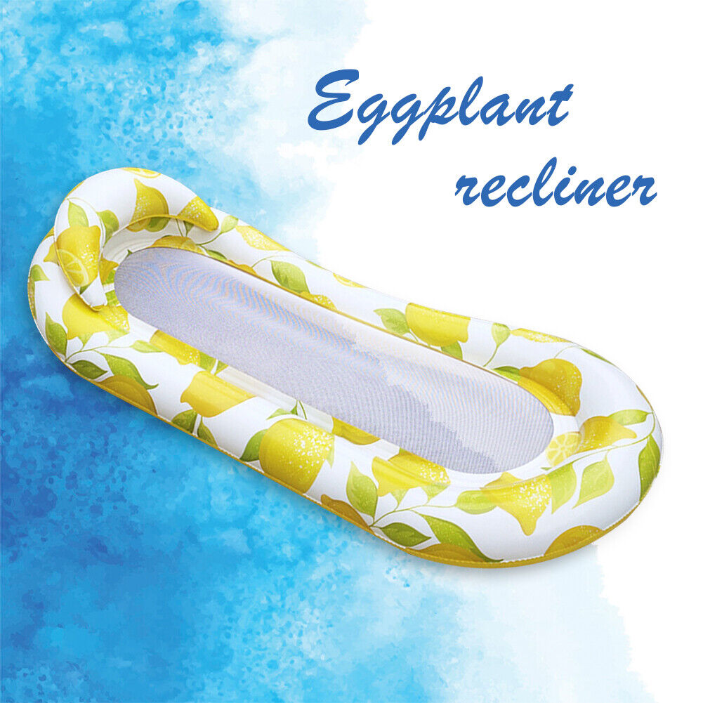 Inflatable Pool Lounger Float Hammock Floatie Swimming Pool Tanning Lounge