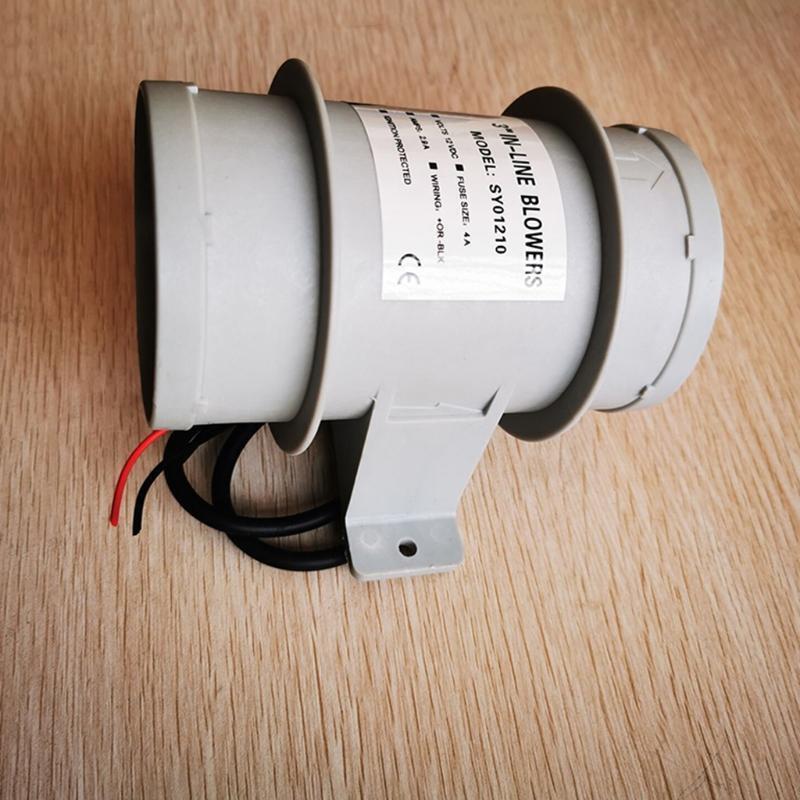 Round Duct Fan Booster Exhaust Ventilator Vent Air Extractor for Motorhome RV