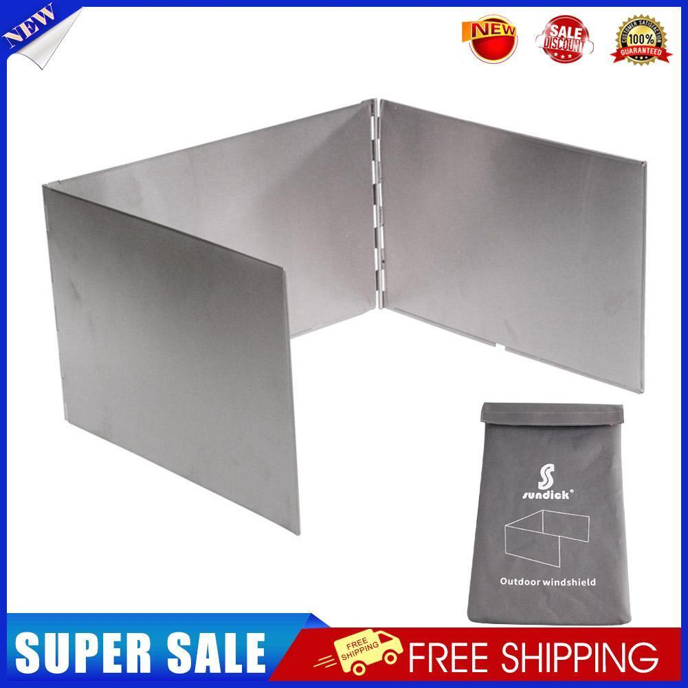 Foldable Gas Stove Windshield Outdoor Camping Cooking Picnic Wind Screen