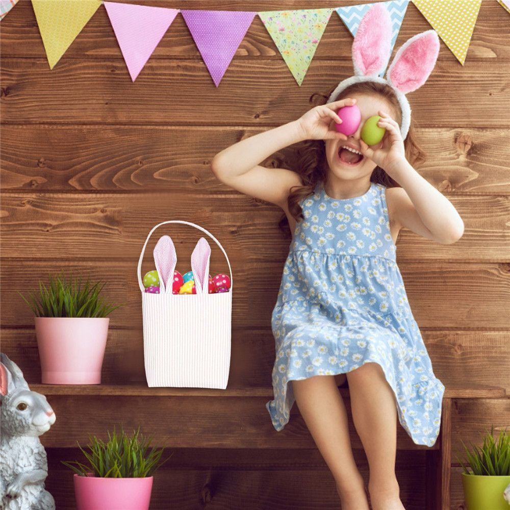Organizer Easter Tote Bag Gift Packing Bag Rabbit Basket Bag Storage Pouch