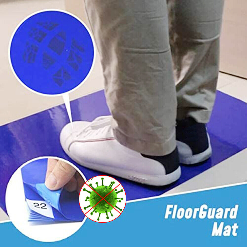30pcs Anti Bacterial Peel Off Sticky Floor Door Mat Dust Remover Pads (M)