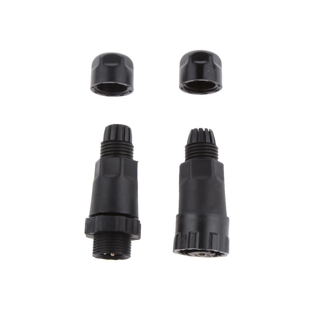 2x 15A IP68 Waterproof Aviation 3  Assembled Electrical  Fe Adapter
