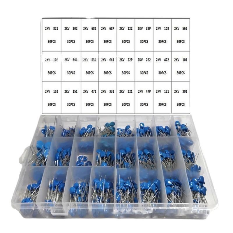 720Pcs/Lot 2000V Ceramic Capacitors 24 Value Assortment Kit  DIY Best Corrosion