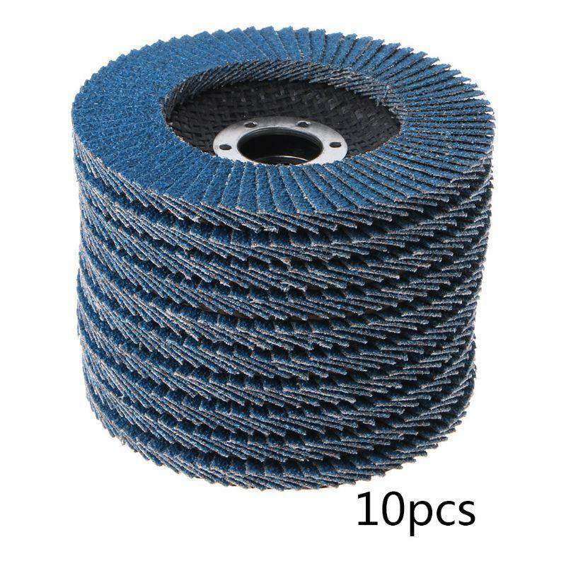 10PCS Professional Flap Discs 115mm 4.5 Inch Sanding Discs 40 Grit Grinding For