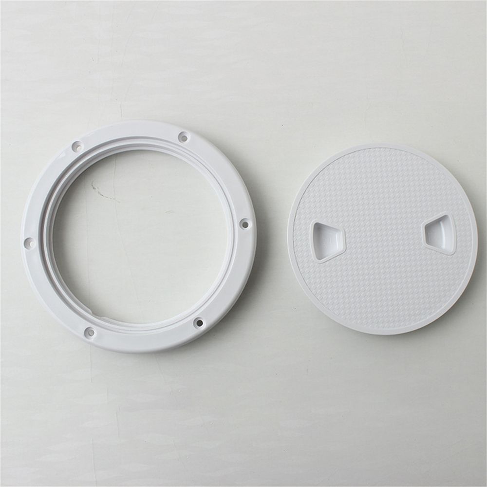 Round White Non-slip Access Hatch Deck Cover Lid Marine Sailing Inspection Boat