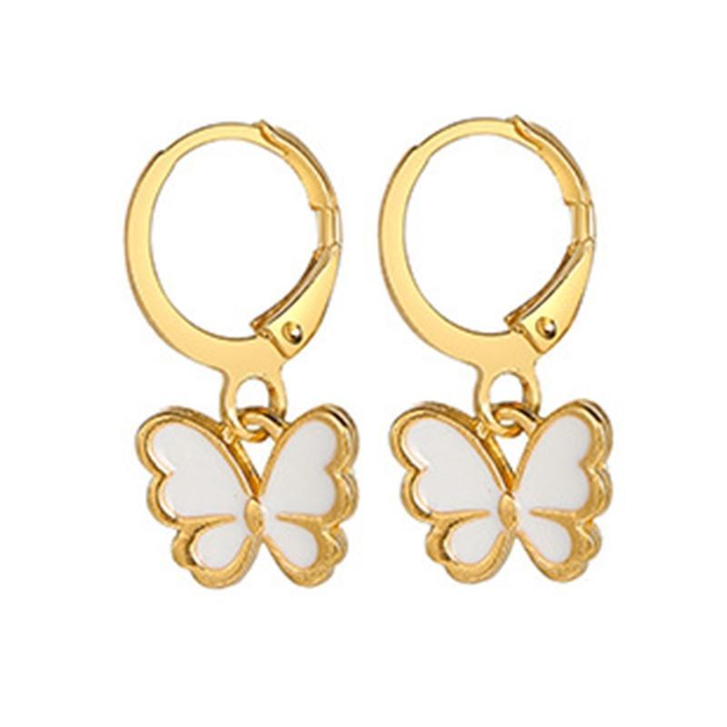 8Pairs Handmade Multi-shape Hoop Earrings Set Hypoallergenic for Teen Girl Women