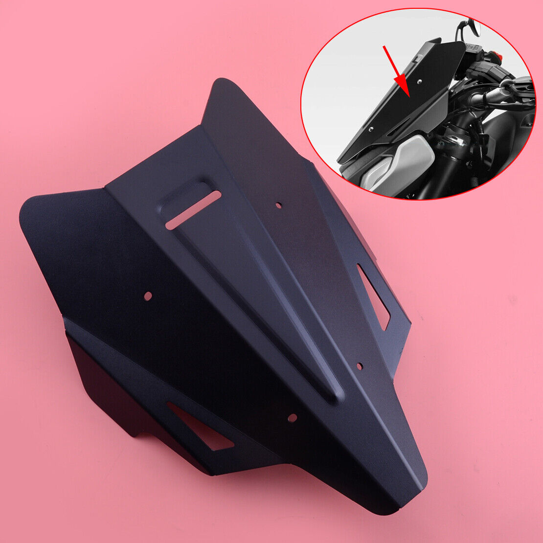 Windshield Extension Spoiler Wind Deflector Fit for YAMAHA MT07 FZ07 21-22 Acc