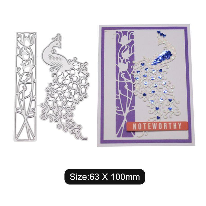 Peacock Metal Cutting Dies Stencil DIY Scrapbooking Album Stamp Paper Card Craft