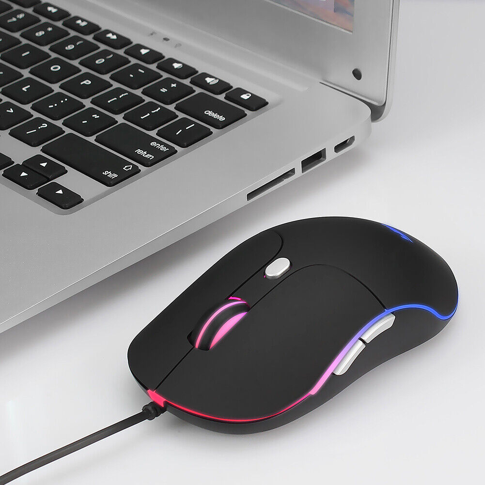 YWYT G854 USB Wired Optical Mouse 3200DPI Adjustable Backlight Gaming Mice