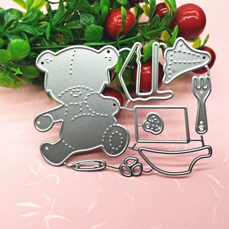 Bear Cutting Dies Metal Stencils for Photo Album Decoration Crafts Making Gift