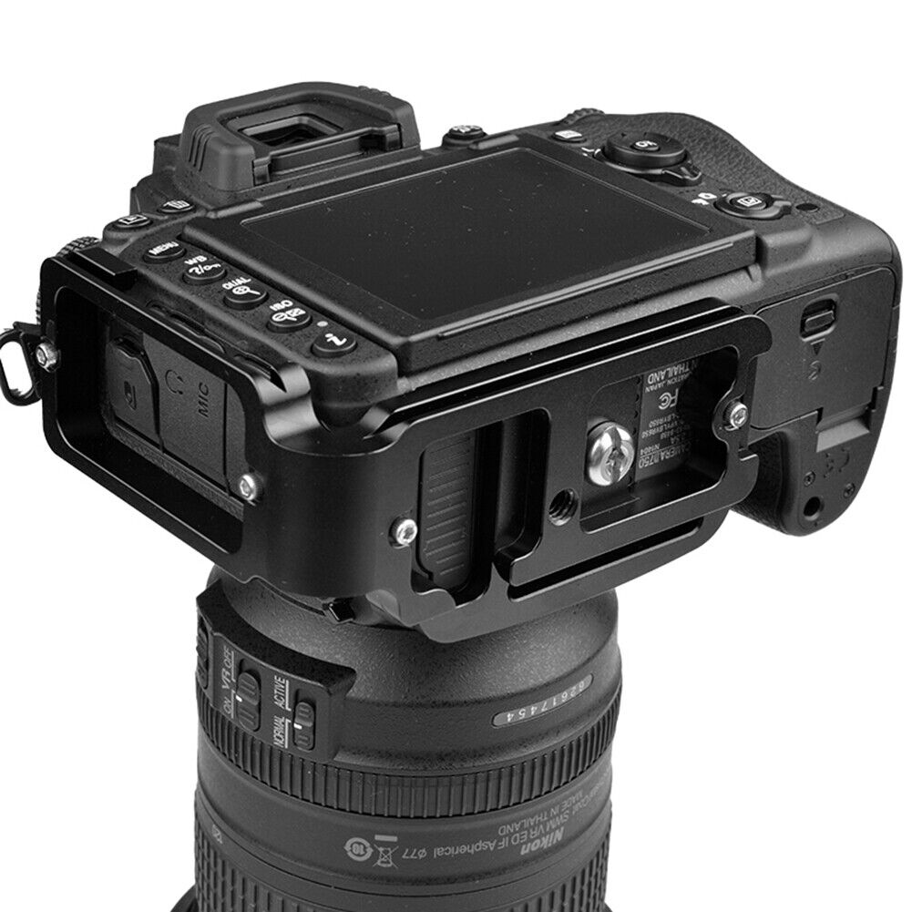 Aluminum Quick Release L Plate Bracket for Nikon D750 Digital SLR Camera