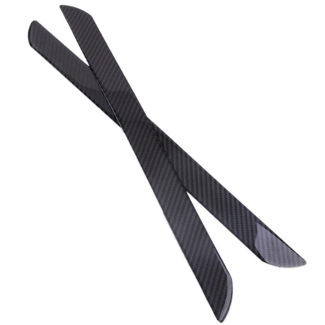 2 19" Carbon Fiber Car Door Scuff Plate Sill Cover Panel Step Protector Guard Li