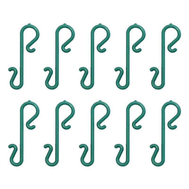 10pcs Xmas Metal Wire S-Shaped Hooks Ornament Hangers for Party Home Use
