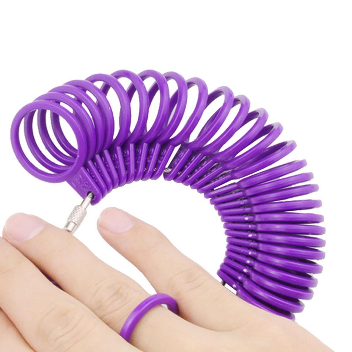 Ring Sizer Measure Tool Ring Gauges Finger Sizer Reusable for Wedding Rings