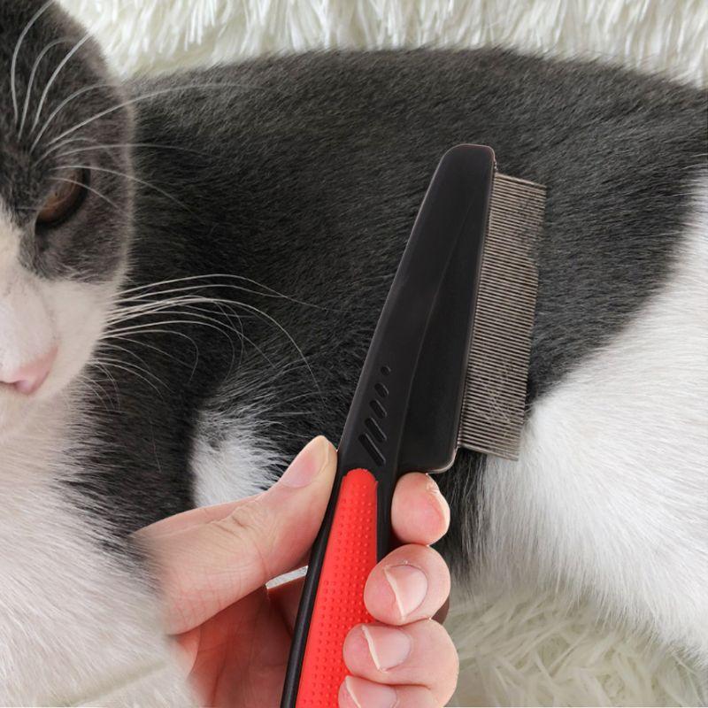 Dog Hair Comb Flea Comb for Long and Short Hair Dog & Cat Pet Cat Grooming Brush