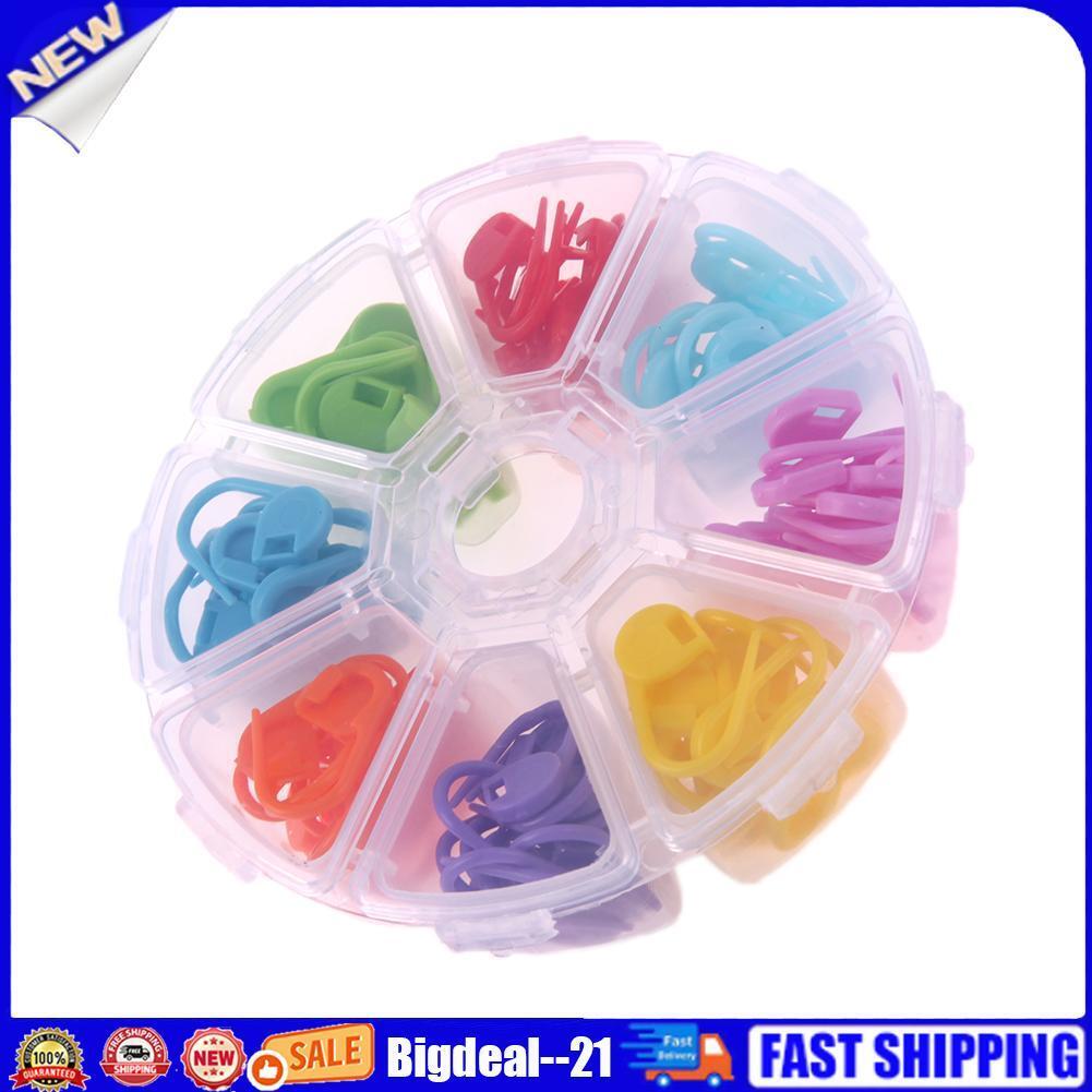 104pcs/Box 8 Colors Knitting Accessories Crochet Locking Stitch Markers