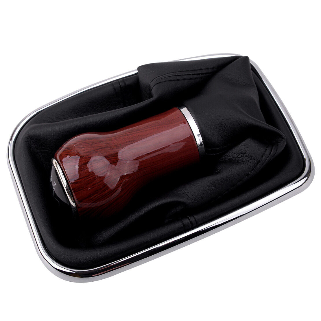 Mahogany 5 Speed Gear Shift Knob Gaitor Fit for VW Bora Golf GTI Jetta MK4