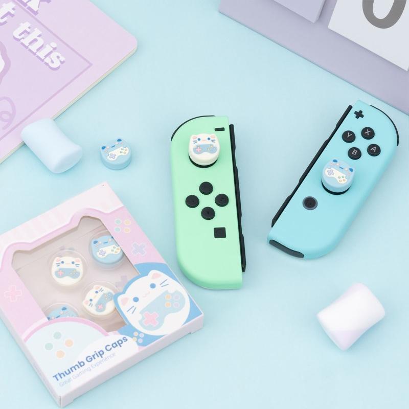 4Pcs Silicone Thumbstick Grip Cap Analog Thumb Stick Cover For Switch Lite