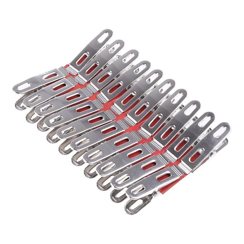 20 Pieces Strong Stainless Steel Household Functional Pegs for Clothes Sock Food