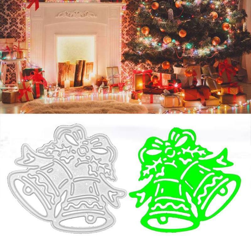 Christmas Double Bell Carbon Steel Cutting Dies DIY Scrapbooking Photo Album