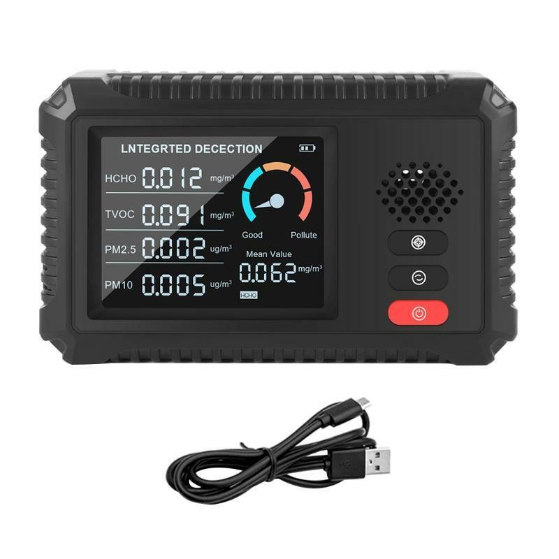 Multifunctional Air Gas Detector Formaldehyde HCHO TVOC PM2.5/PM10 Monitor