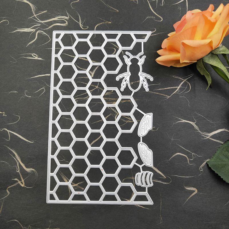 Honeybee Hive Metal Cutting Dies Stencil DIY Scrapbooking Album Stamp Card