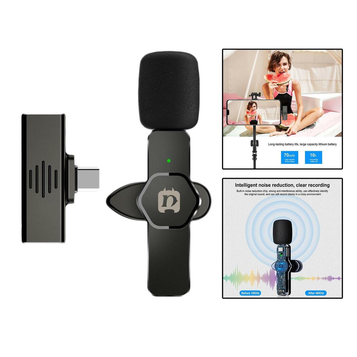 Upgraded  Lavaliered styleed style Microphone  External for Outdoor Meeting