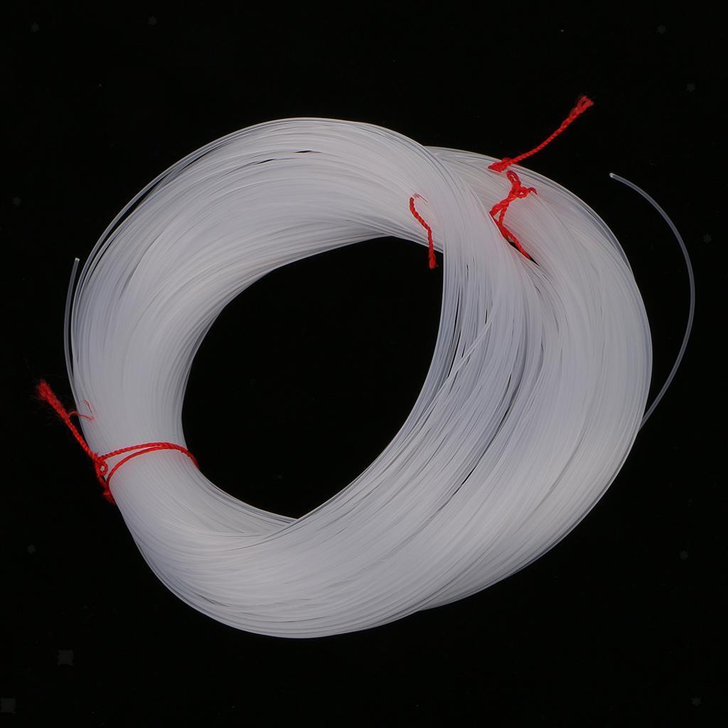 3Pcs 100m Clear String Thread 1mm Dia. Boat/Cast Fishing Line Hook Tying