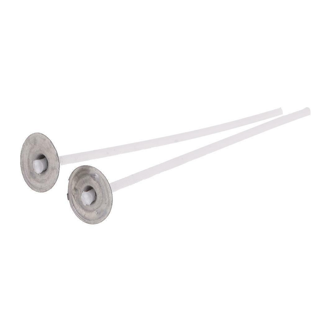 200x 35mm 55mm Candle Wicks Waxed with Sustainers Pre Tabbed Low