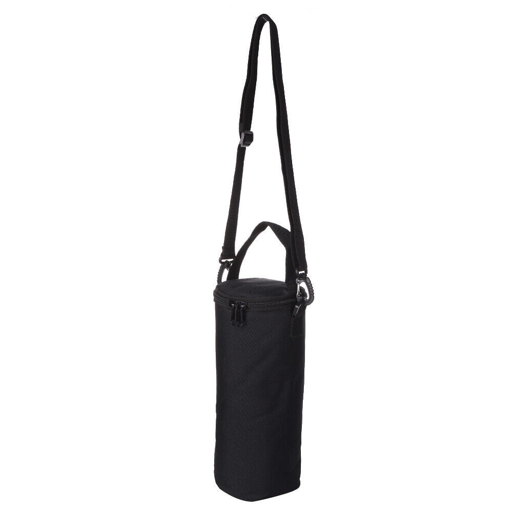 Outdoor Gas Canister Lamp Storage Bag Portable Water Bottle Cover (Black L)