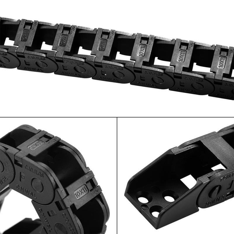 Plastic Flexible Nested Semi Colsed Cable Drag Chain 350x350mm Wire Cable Chain