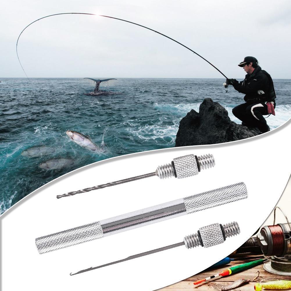 3 in 1 Combo Set Carp Fishing Rigging Bait Needle Tool Fish Drill Tackle