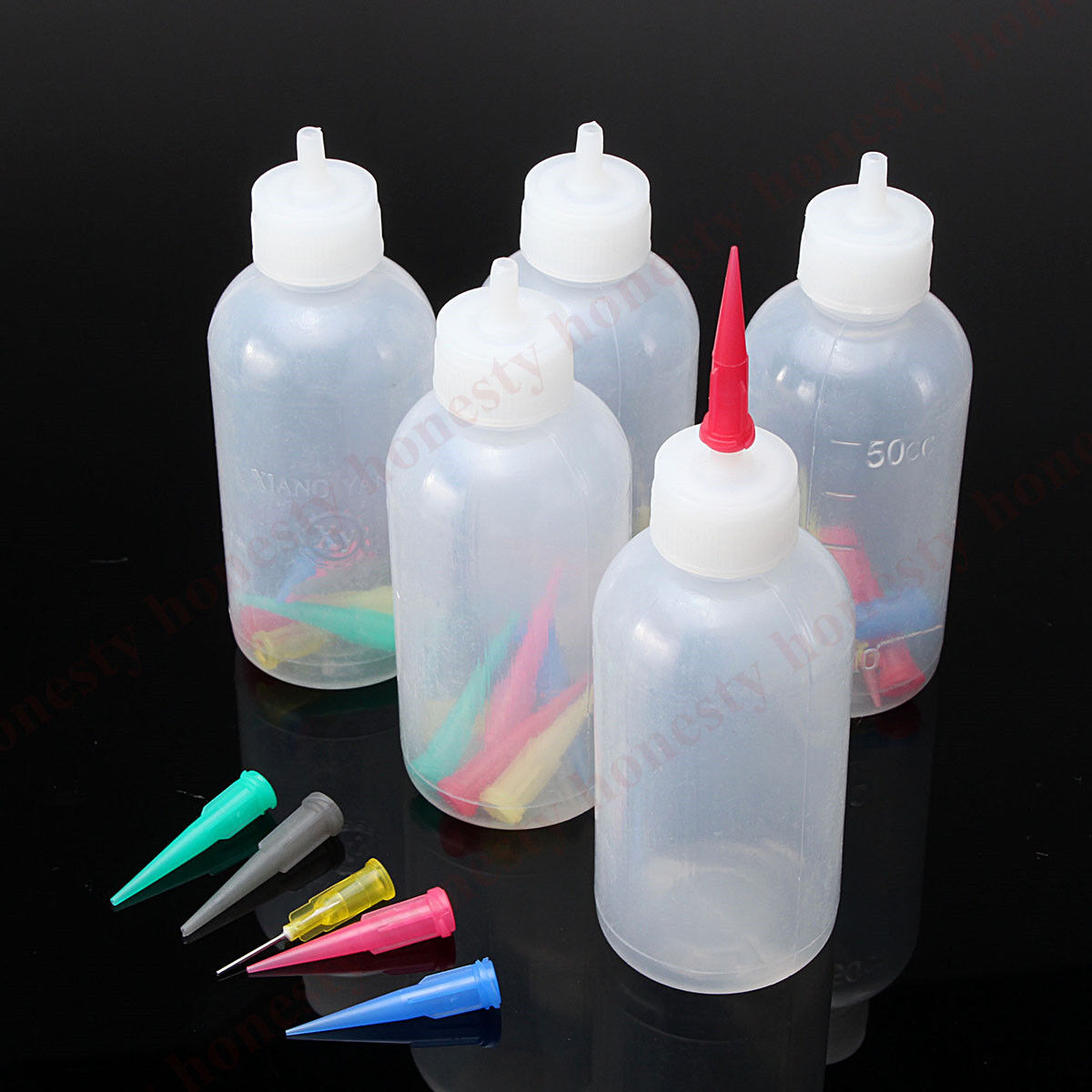 1x Jam Painting Squeeze Bottles 35 Nozzles Cake Decorating Craft Frosting Sauce