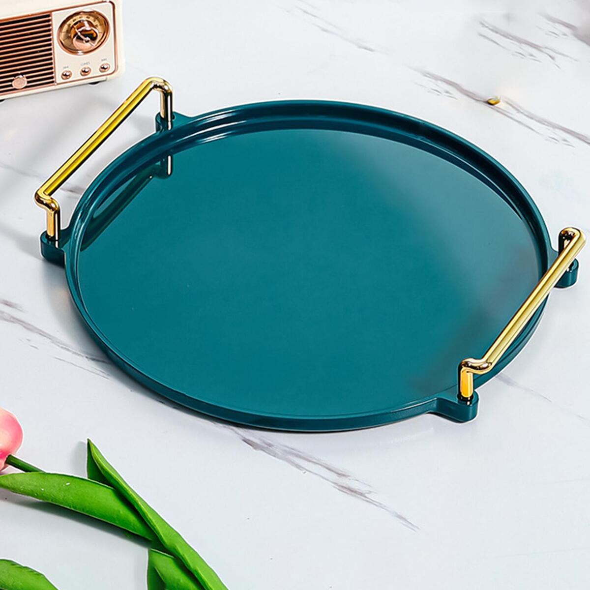 Decorative Serving Tray Sturdy Reusable Plate for Bedroom Breakfast Events