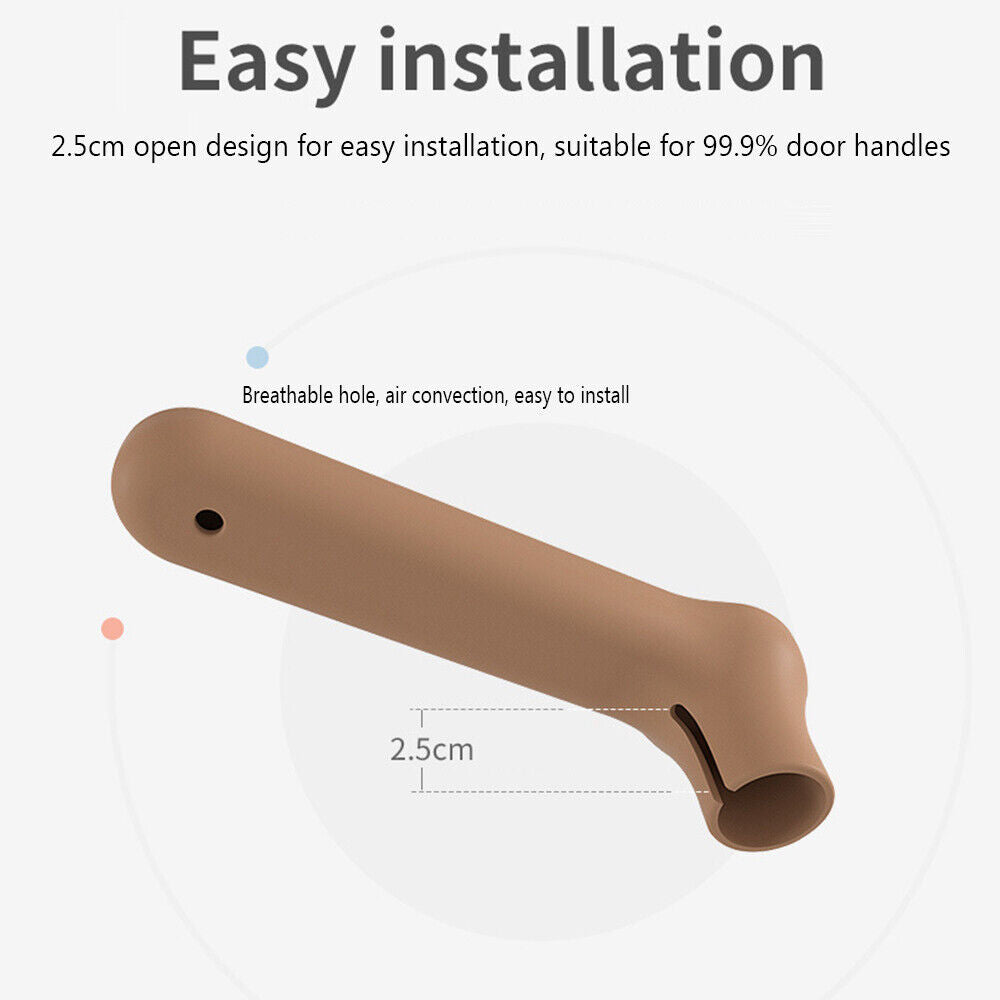 Static-free Household Wall Protector Silicone Handle Sleeve Door Knob Cover