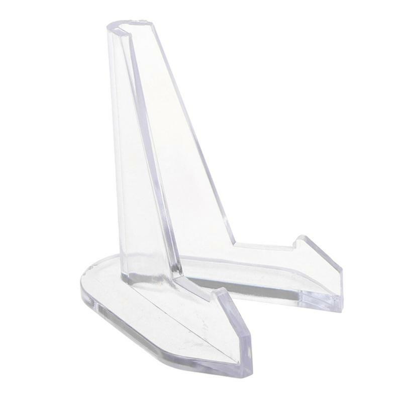 5pcs Acrylic Stands Mini Coin Display Stand Easel Holder Rack Shelf for Medals